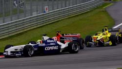 Ralf and Barrichello tangle in Malaysia