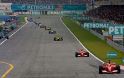 Schumacher leads in Malaysia